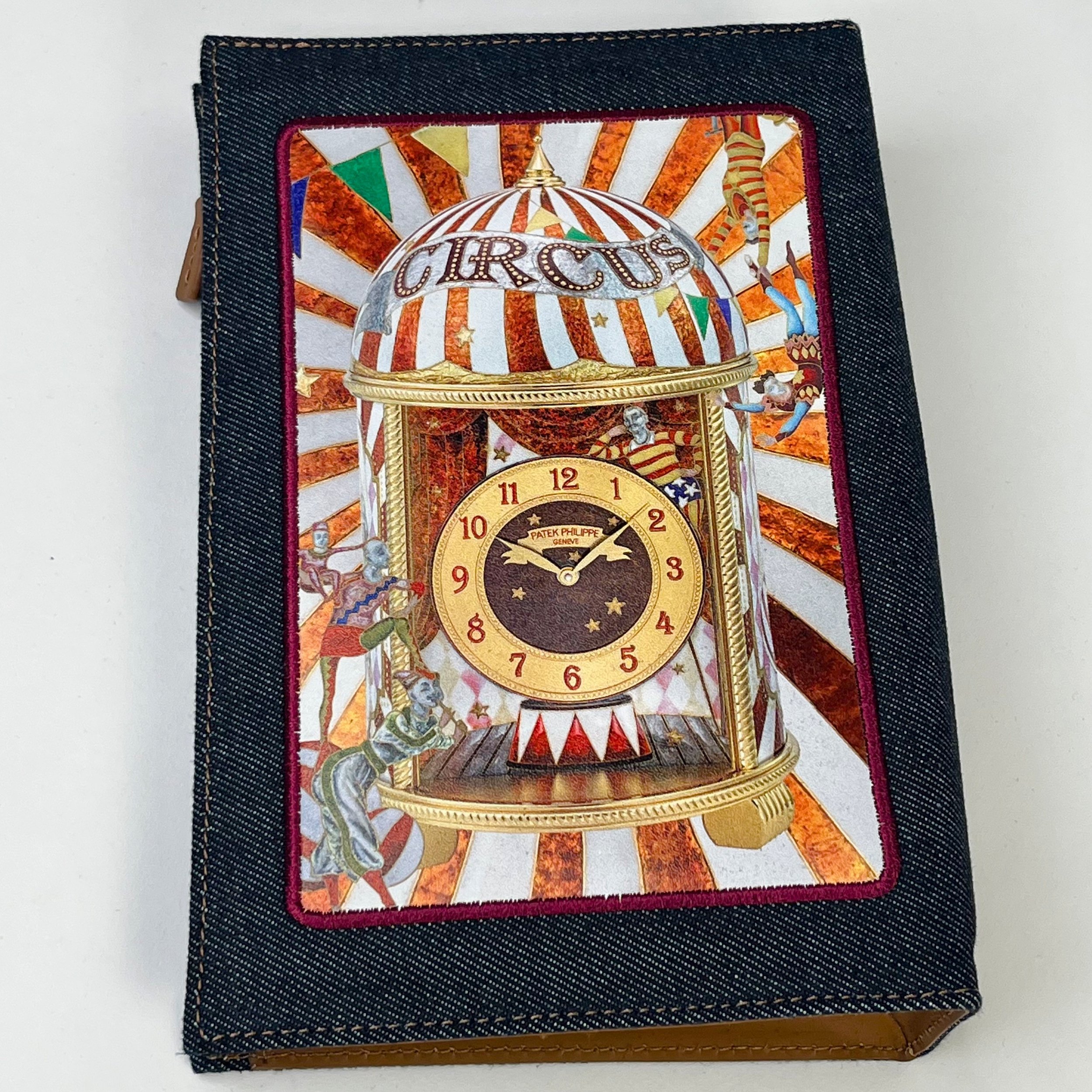Patek Philippe Circus Denim Zip Pouch Clutch
